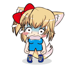 a fox "Konchan" Ver.4(Wrestling No Word) sticker #4323532