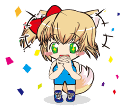 a fox "Konchan" Ver.4(Wrestling No Word) sticker #4323537