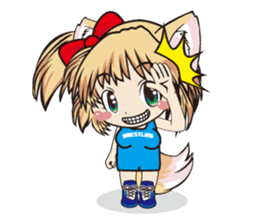 a fox "Konchan" Ver.4(Wrestling No Word) sticker #4323538