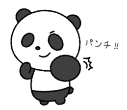 Crayon pretty panda sticker #4323786