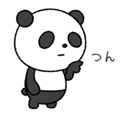 Crayon pretty panda sticker #4323789