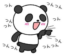 Crayon pretty panda sticker #4323790