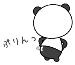 Crayon pretty panda sticker #4323791