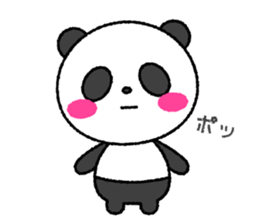 Crayon pretty panda sticker #4323793