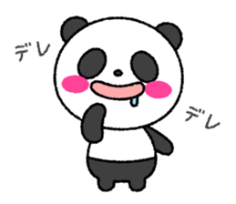 Crayon pretty panda sticker #4323794