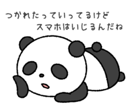 Crayon pretty panda sticker #4323799