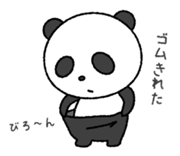 Crayon pretty panda sticker #4323800