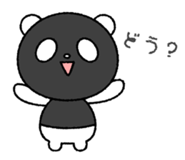 Crayon pretty panda sticker #4323801