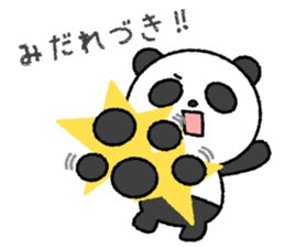 Crayon pretty panda sticker #4323803