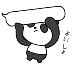 Crayon pretty panda sticker #4323808