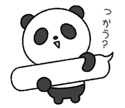 Crayon pretty panda sticker #4323809