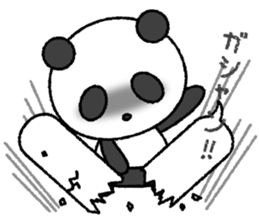 Crayon pretty panda sticker #4323810