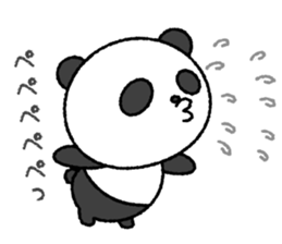 Crayon pretty panda sticker #4323812