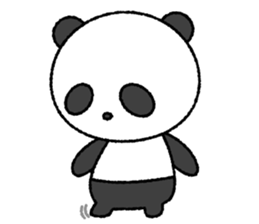 Crayon pretty panda sticker #4323818