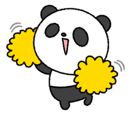Crayon pretty panda sticker #4323823