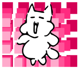 Dance of a cat sticker #4324146