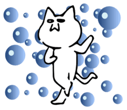 Dance of a cat sticker #4324148