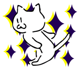 Dance of a cat sticker #4324151