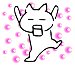 Dance of a cat sticker #4324158