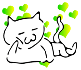 Dance of a cat sticker #4324161