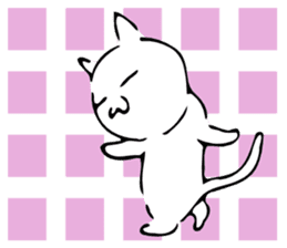Dance of a cat sticker #4324162