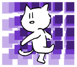 Dance of a cat sticker #4324168