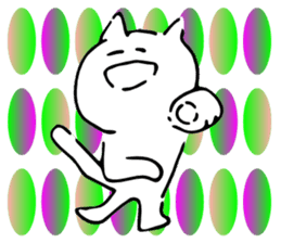 Dance of a cat sticker #4324171