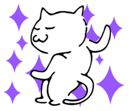 Dance of a cat sticker #4324175