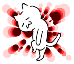 Dance of a cat sticker #4324176