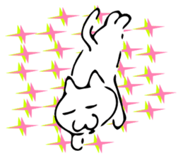 Dance of a cat sticker #4324179