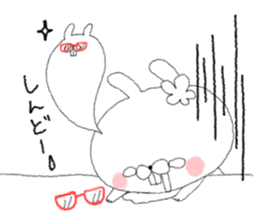 A bear and a parakeet and good friends, sticker #4324336