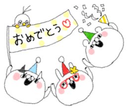 A bear and a parakeet and good friends, sticker #4324339