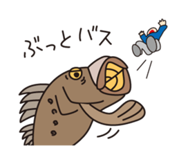 Japanese poor joke (water creatures) sticker #4325132
