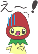 strawberry girl of field sticker #4325525