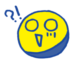 Yellow circle sticker #4325974