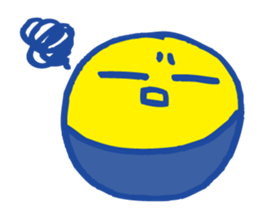 Yellow circle sticker #4325980