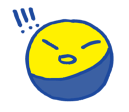 Yellow circle sticker #4325987