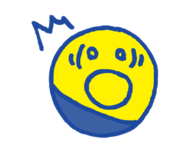 Yellow circle sticker #4326001