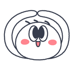 Funny white ghost sticker #4326251