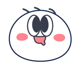 Funny white ghost sticker #4326262