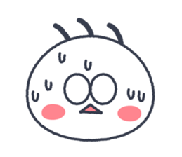 Funny white ghost sticker #4326283