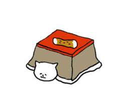 Cat and fish sausage 2 sticker #4326312