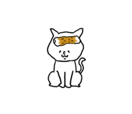 Cat and fish sausage 2 sticker #4326322