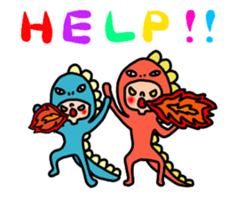 Young siblings sticker #4326393