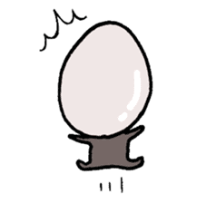 Heart of egg sticker #4326588