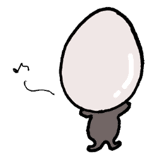 Heart of egg sticker #4326590