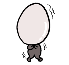 Heart of egg sticker #4326599