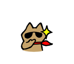 Dandy cat's life sticker #4326782