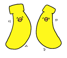 Banana bird sticker #4326978
