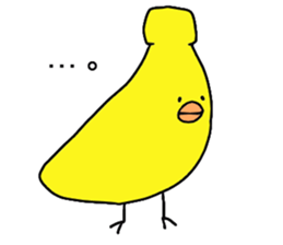 Banana bird sticker #4326986